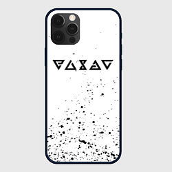 Чехол для iPhone 12 Pro Max Ведьмак брызги красок, цвет: 3D-черный