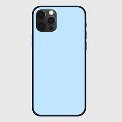 Чехол для iPhone 12 Pro Max Голубой в оттенке незабудки, цвет: 3D-черный