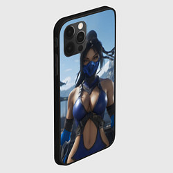 Чехол для iPhone 12 Pro Max Китана из Мортал комбат, цвет: 3D-черный — фото 2