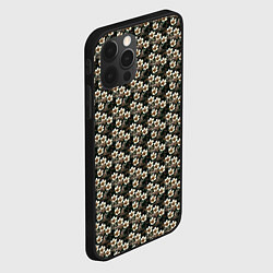 Чехол для iPhone 12 Pro Max Нежный цветочный тёмный зелёный, цвет: 3D-черный — фото 2