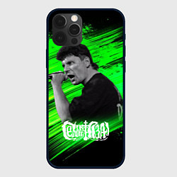 Чехол для iPhone 12 Pro Max Юрий Хой с микрофоном, цвет: 3D-черный