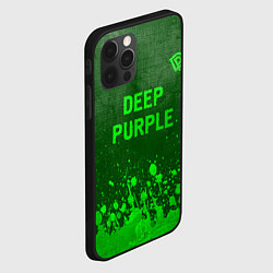 Чехол для iPhone 12 Pro Max Deep Purple - green gradient посередине, цвет: 3D-черный — фото 2