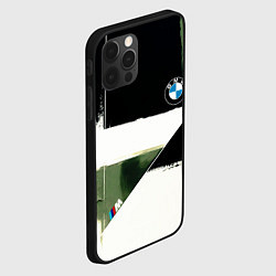 Чехол для iPhone 12 Pro Max BMW логотип, цвет: 3D-черный — фото 2