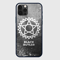 Чехол для iPhone 12 Pro Max Black Butler - grey gradient, цвет: 3D-черный