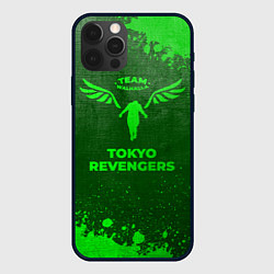 Чехол iPhone 12 Pro Max Tokyo Revengers - green gradient