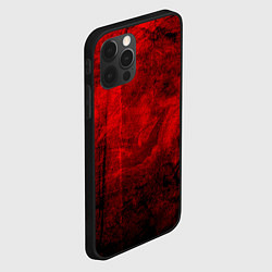 Чехол для iPhone 12 Pro Max Абстракция - red trash darkness, цвет: 3D-черный — фото 2