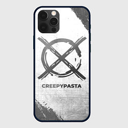 Чехол для iPhone 12 Pro Max CreepyPasta - white gradient, цвет: 3D-черный