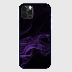 Чехол для iPhone 12 Pro Max Color smoke purple, цвет: 3D-черный