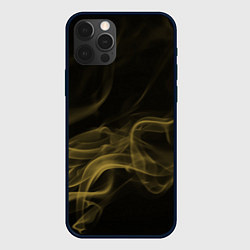 Чехол для iPhone 12 Pro Max Color smoke yellow, цвет: 3D-черный