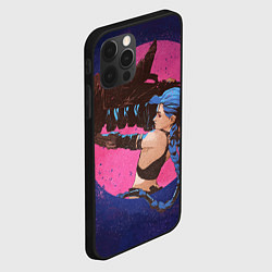 Чехол для iPhone 12 Pro Max Аркейн Джинкс пушка, цвет: 3D-черный — фото 2