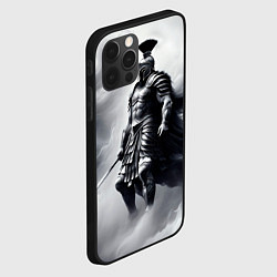 Чехол для iPhone 12 Pro Max Спартанский воин среди львов, цвет: 3D-черный — фото 2