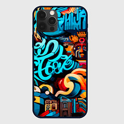 Чехол для iPhone 12 Pro Max Abstract graffiti - ai art, цвет: 3D-черный