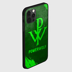 Чехол для iPhone 12 Pro Max Powerwolf - green gradient, цвет: 3D-черный — фото 2