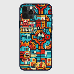 Чехол iPhone 12 Pro Max Узоры Майя