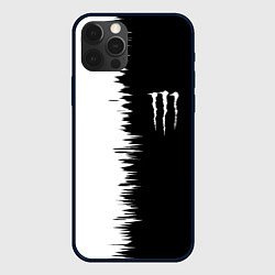 Чехол для iPhone 12 Pro Max Monster energy штрихи красок, цвет: 3D-черный