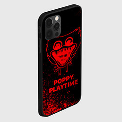 Чехол для iPhone 12 Pro Max Poppy Playtime - red gradient, цвет: 3D-черный — фото 2