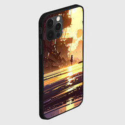 Чехол для iPhone 12 Pro Max Аниме под солнцем, цвет: 3D-черный — фото 2