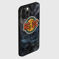 Чехол для iPhone 12 Pro Max ACDC логотип олдскул, цвет: 3D-черный — фото 2