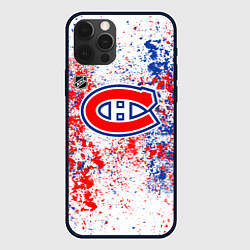 Чехол для iPhone 12 Pro Max Montreal Canadiens NHL white, цвет: 3D-черный