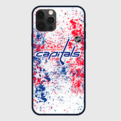 Чехол для iPhone 12 Pro Max Washington Capitals NHL white, цвет: 3D-черный