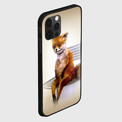 Чехол для iPhone 12 Pro Max Уставший лис мем, цвет: 3D-черный — фото 2