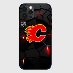 Чехол для iPhone 12 Pro Max Калгари Флэймз - НХЛ хоккей, цвет: 3D-черный
