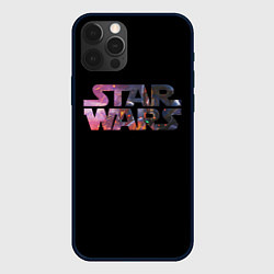 Чехол для iPhone 12 Pro Max Звёздные войны надпись искры, цвет: 3D-черный