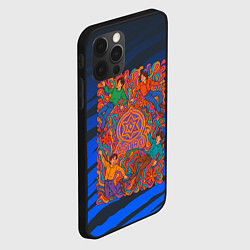 Чехол для iPhone 12 Pro Max Astro психоделика, цвет: 3D-черный — фото 2