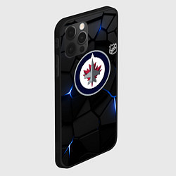Чехол для iPhone 12 Pro Max Виннипег Джетс - НХЛ хоккей, цвет: 3D-черный — фото 2