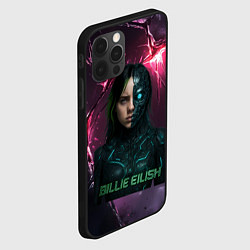 Чехол для iPhone 12 Pro Max Билли Айлиш в стиле киберпанк, цвет: 3D-черный — фото 2