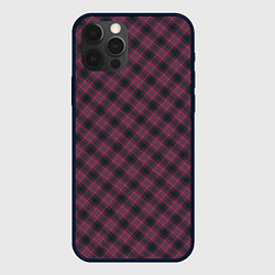 Чехол для iPhone 12 Pro Max Tartan, цвет: 3D-черный
