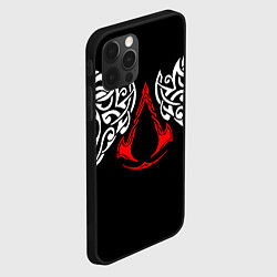 Чехол для iPhone 12 Pro Max Силуэт ворона - Aссасинс Крид, цвет: 3D-черный — фото 2