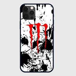 Чехол для iPhone 12 Pro Max Monster energy краски, цвет: 3D-черный