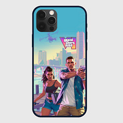 Чехол для iPhone 12 Pro Max Лусия Каминос и Джейсон Дюваль из Gta 6, цвет: 3D-черный