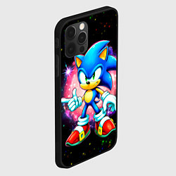 Чехол для iPhone 12 Pro Max Sonic in space, цвет: 3D-черный — фото 2