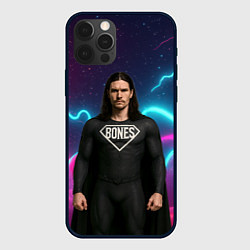 Чехол для iPhone 12 Pro Max Bones в образе супергероя, цвет: 3D-черный
