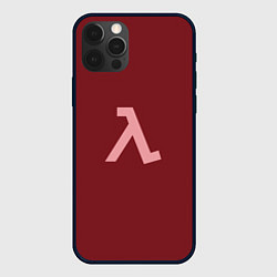 Чехол для iPhone 12 Pro Max Half-Life Бордовый, цвет: 3D-черный