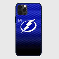 Чехол для iPhone 12 Pro Max Тампа Бэй Лайтнинг - синий градиент, цвет: 3D-черный