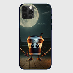 Чехол для iPhone 12 Pro Max Капучино Ассассино мем, цвет: 3D-черный