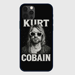 Чехол для iPhone 12 Pro Max Курт Кобейн - гранж-арт, цвет: 3D-черный