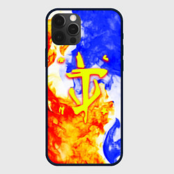 Чехол для iPhone 12 Pro Max Doom битва огня, цвет: 3D-черный
