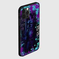 Чехол для iPhone 12 Pro Max Неоновый призрак самурая, цвет: 3D-черный — фото 2