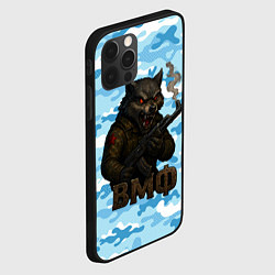 Чехол для iPhone 12 Pro Max Волк с красными глазами ВМФ, цвет: 3D-черный — фото 2