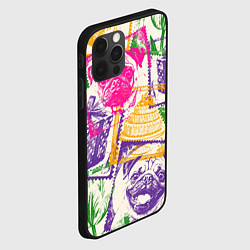 Чехол для iPhone 12 Pro Max Мопс и праздник, цвет: 3D-черный — фото 2