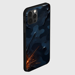 Чехол для iPhone 12 Pro Max Камуфляжная текстура с дырами, цвет: 3D-черный — фото 2