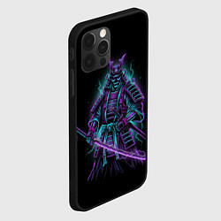 Чехол для iPhone 12 Pro Max Неоновый электросамурай, цвет: 3D-черный — фото 2