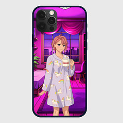 Чехол для iPhone 12 Pro Max Дандадан Сиратори Айра с кофе, цвет: 3D-черный