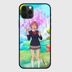 Чехол для iPhone 12 Pro Max Дандадан Сиратори Айра держит мороженое, цвет: 3D-черный