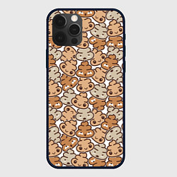 Чехол для iPhone 12 Pro Max Какашки, цвет: 3D-черный