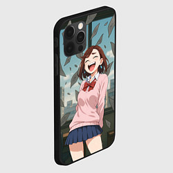 Чехол для iPhone 12 Pro Max Сиратори Айра смеется - Дандадан, цвет: 3D-черный — фото 2